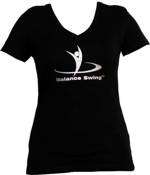 Balance Swing™ Damen-T-Shirt schwarz