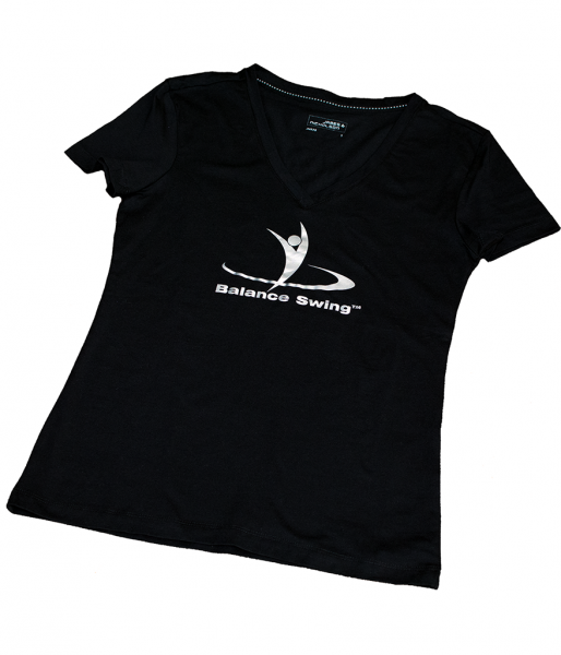 Balance Swing™ Damen-T-Shirt schwarz